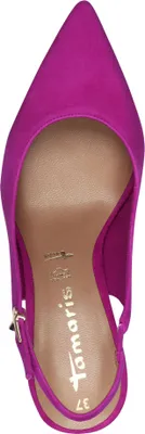 Produktbild von Tamaris Damen Pumps Slingback Leder mit Blockabsatz und spitzer Form 1-29633-44, Größe:37 EU, Farbe:Pink