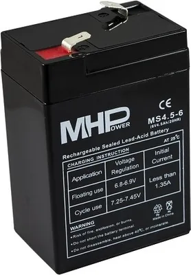 Produktbild von Baterie MHPower MS4.5-6 VRLA AGM 6V/4,5Ah