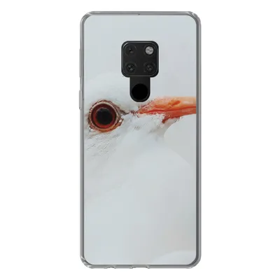 Produktbild von MuchoWow® Handyhülle Schutzhülle Hülle für Huawei P40 Lite Nahaufnahme einer weißen Taube Silikon Softcase Handy Hülle - Handy