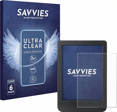 Produktbild von 6x Für Kobo Clara BW Schutzfolie Savvies Displayschutz Display Schutz Folie Klar Transparent