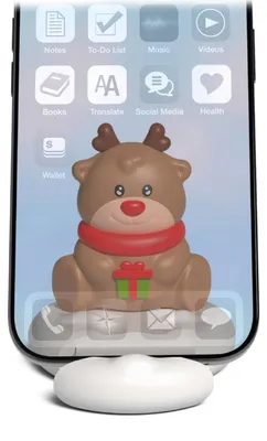 Productafbeelding van Telefoonhouder met schuifmechanisme en kerstrendierontwerp
