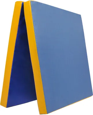 Produktbild von Grevinga® Klappbare Turnmatte (RG 35) | 200 x 100 x 6 cm | Farbe: BLAU-GELB