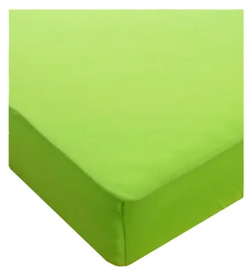 Produktbild von Julie Julsen® Fein Jersey Spannbetttuch 230 gm2 Apfelgrün,Julie 120 cm x 200 cm