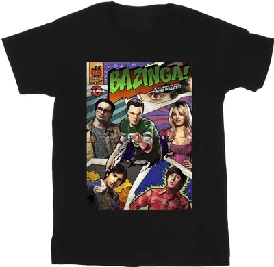 Image de The Big Bang Theory - T-shirt "Bazinga" pour homme BI13307 (M) (Noir)