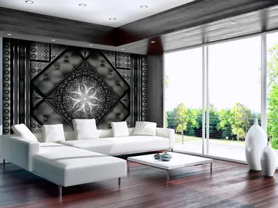 Produktbild von Vlies Fototapete 400x280 cm Tapeten Wandtapete XXL Ornament Abstrakt Muster f-A-0155-a-b