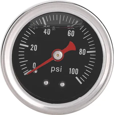 Obrázek produktu pro 0-100 PSI/bar Univerzální regulátor tlaku paliva v autě Měřič kapaliny pro plnění paliva/oleje