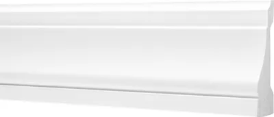 Produktbild von Wandleisten aus Ecopolymer / HDPS - Stuckleisten weiß, leicht und schlagfest - (CM16 - 19x64mm) Stuck Flachleisten Friesprofile Zierprofile Stuckprofile