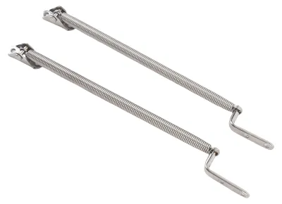Image de Lot de 2 ressorts de soutien pour trappe de bateau - Ressorts marins en acier inoxydable de 190 mm / 7,48 pouces - Soutien pour couvercles de trappes et portes de placards à ouverture vers le haut - Très résistants