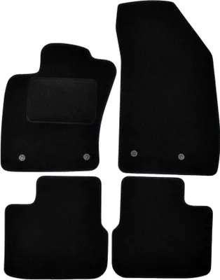 Image de Tapis De Sol Noir Velours Pour Fiat Tipo Depuis 2015 Kombi / Hatchback 4pcs, Ajustement précis, Base Antidérapante, Renforcée dans la Zone de la Pédale