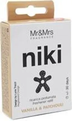 Produktbild von Mr&Mrs Niki Auto Lufterfrischer Nachfüllpackung JRNIKIBX021V00 Nachfüllpackung für Autoduft, Vanille & Patchouly, Schwarz