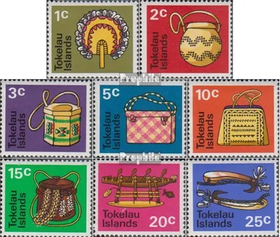 Produktbild von Briefmarken Tokelau 1971 Mi 18-25 (kompl.Ausg.) Jahrgang 1971 komplett postfrisch Einheimisches Handwerk