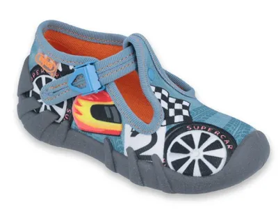 Produktbild von Jungen Hausschuhe Befado Speedy 110P369 Racing, Schnalle