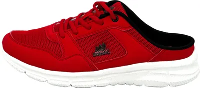 Produktbild von Nowaland Damen Herren Pantoletten Sandalette Slipper Sabots Sneaker ,Rot/Schwarz,37