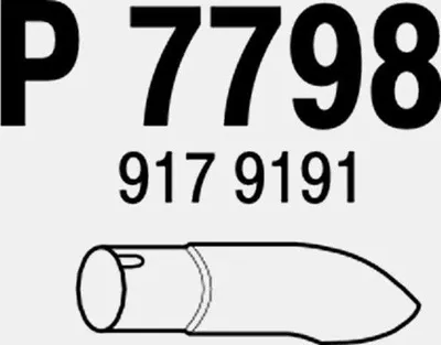 Produktbild von VEGAZ VOR-115 Auspuffblende Endrohr Blende 230mm für VOLVO V70 I (875, 876) 850 Limousine (854) S70 (874)