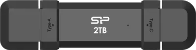 Immagine prodotto di Silicon Power Portable External SSD | DS72 | 2000 GB | USB Type-A/USB Type-C 3.2 Gen 2 | Black