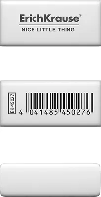 Produktbild von Radiergummi weich 3,2 x 1,5 x 1,2 cm weiß 48 Stück