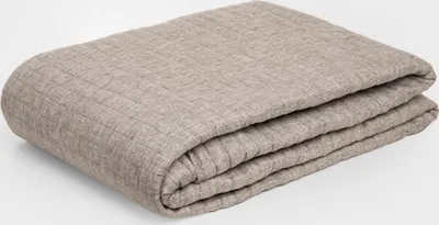 Zdjęcie produktu dla HOMLA Narzuta BRISTLES w pikowane pasy szara 200x220 cm