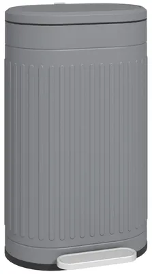 Produktbild von Mülleimer 30 L Treteimer Soft-Close mit Inneneimer, Metall, grau, 60,8 cm