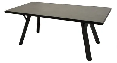 Produktbild von Tisch 180x90 Aluminium Glas Anthrazit