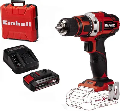 Produktbild von Einhell Bohrschrauber TE-CD 18/40 Li- 18 V, 40 Nm mit Akku 2.5 Ah + Ladegerät + Koffer