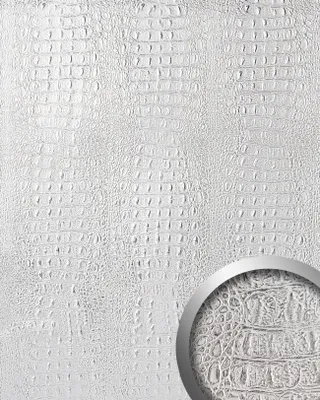 Produktbild von WallFace 13520 CROCO Design Struktur Wand-Paneel Verkleidung silber-grau 2,60 qm