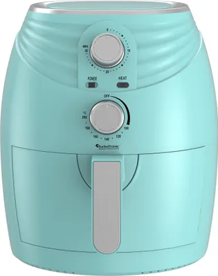 Produktbild von TurboTronic Heissluftfritteuse Retro, 3,5 Liter - AF11M - Heißluftfritteuse, Airfryer, Fritteuse ohne Fett / Öl, 90°C 210°C Heiß Luftfritteuse Air Friteuse Power türkis