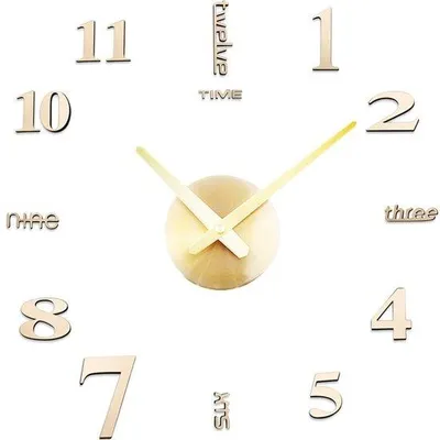 Immagine prodotto di Grande orologio da parete in metallo per il fai da te, grande, moderno, adesivo a specchio 3D, orologio da parete silenzioso per soggiorno, camera da letto, decorazione di hotel