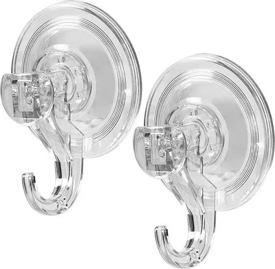 Immagine prodotto di INF Ganci a Ventosa Grandi in PET, Set da 2, per Bagno, Cucina e Vetro