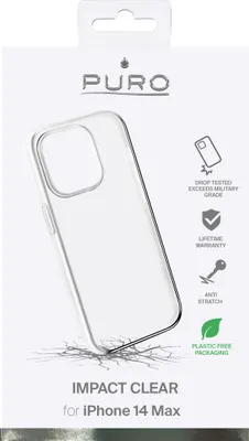 Productafbeelding van Puro Impact Clear Case voor iPhone 14 Pro Max, transparant.