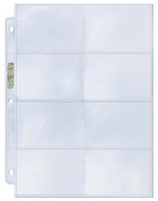 Produktbild von Ultra Pro - 8-Pocket Platinum Page - with 3-1/2" X 2-3/4" Pockets (100)