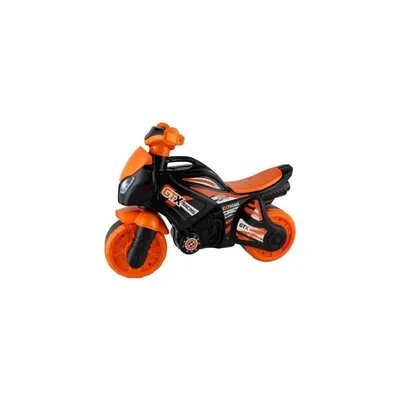 Obrázek produktu pro Odrážedlo motorka oranžovo-černá plast 24m+