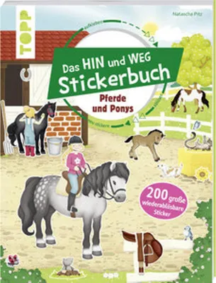 Obrázok produktu pre Das Hin-und-weg-Stickerbuch. Pferde und Ponys