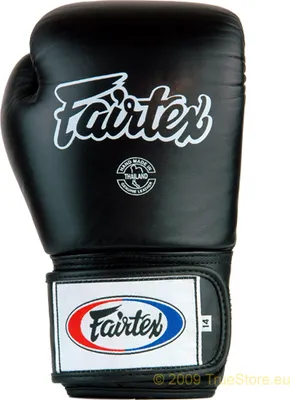 Image de Gants de boxe en cuir Fairtex BGV1, noir 16 onces