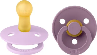 Obrázek produktu pro BIBS Dudlíky z přírodního kaučuku Colour 2ks - velikost 2, Violet Sky / Mauve