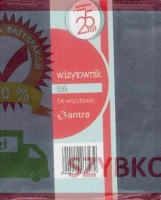 Zdjęcie produktu dla Wizytownik 64 dwuklatkowy 616 granatowy ANTRA