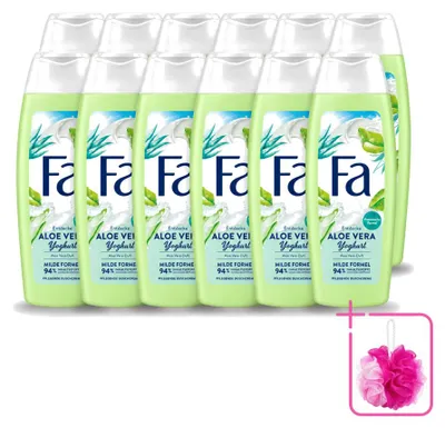 Produktbild von 12 x Fa Yoghurt Aloe Vera Duschgel - 250 ml - Sparpackung - 12 Stücke