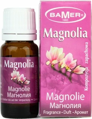 Immagine prodotto di BAMER | Olio profumato in flacone di vetro da 7 ml – profumo di magnolia – profumo per ambienti e aromaterapia – ideale per bastoncini profumati e massaggi