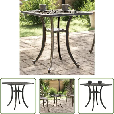 Immagine prodotto di The Living Store tavolo da giardino in bronzo 53x53x53 cm in fusione di alluminio