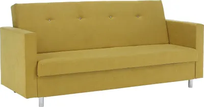 Zdjęcie produktu dla Kondela Rozkładana sofa z pojemnikiem Lilana - żółta