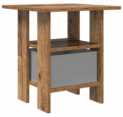 Produktbild von Nachttisch mit Schubladen Altholz 41 x 40 x 45 cm Holzwerkstoff