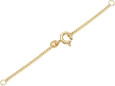 Produktbild von 1x 7,0cm Sicherheitskette 333 Gelbgold Federring Veschluss ÖSe geschlossen