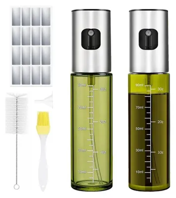 Ölsprüher aus Glas, 2 x 100 ml, feine Zerstäubung