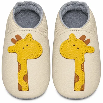 Produktbild von YIHAKIDS Krabbelschuhe Baby Beige Giraffe 12-18 Monate