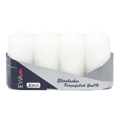 Produktbild von EWA Stumpenkerzen schmal 4er Pack - Weiß