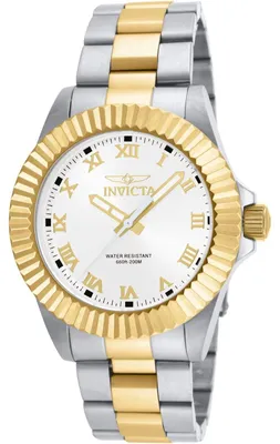Obrázek produktu pro Invicta Pro Diver 16740 Pánské Hodinky - Quartz Hnutí - Nerezová Ocel s Bílým Ciferníkem - 44 mm