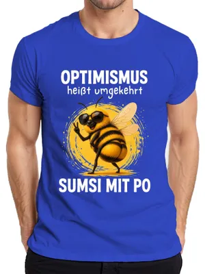 Obrázok produktu pre Optimistické tričko s nápisom "Sumsi s po statementom, sarkazmus, humor", modré, veľkosť XL