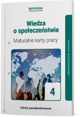 Imagen del producto de Wiedza o spoleczenstwie 4 Maturalne karty pracy Zakres rozszerzony