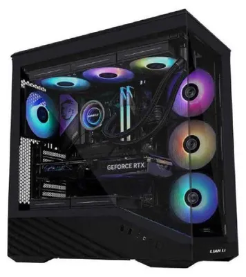 Immagine prodotto di Lian Li Vector V100, Midi Tower, PC, Nero, Trasparente, ATX, EATX, Micro ATX, Mini-ITX, Plastica, Acciaio, Vetro Temperato, Riproduzione