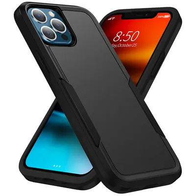 Two phone cases are shown, one in the foreground and one in the background, with phones inside.