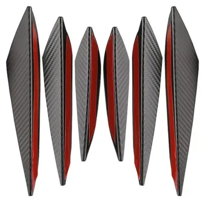 Image de Spoilers latéraux, ensemble de 6 pièces - Diffuseur universel pour pare-chocs avant
